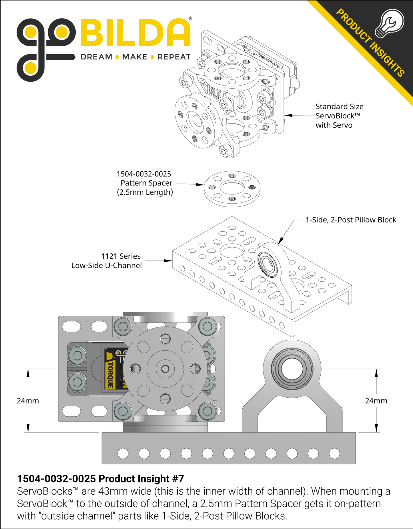 1504 Series 32mm OD Pattern Spacer (2.5mm Length)