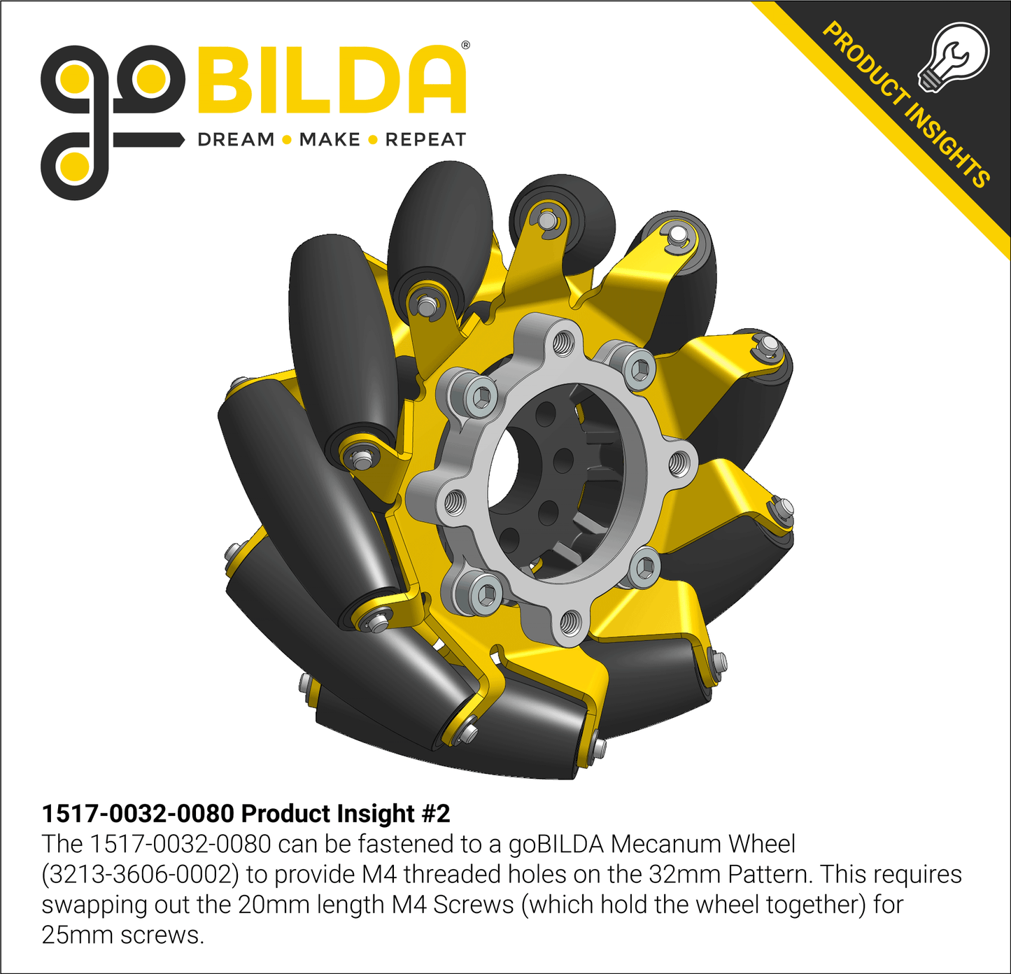 1517 Series Counterbored Pattern Spacer (32mm Bore, 8mm Length)