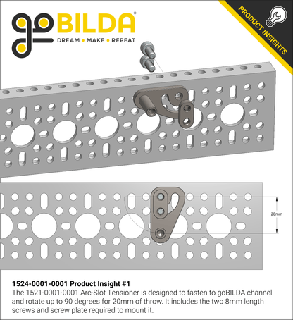 1524 Series Arc-Slot Tensioner Bracket