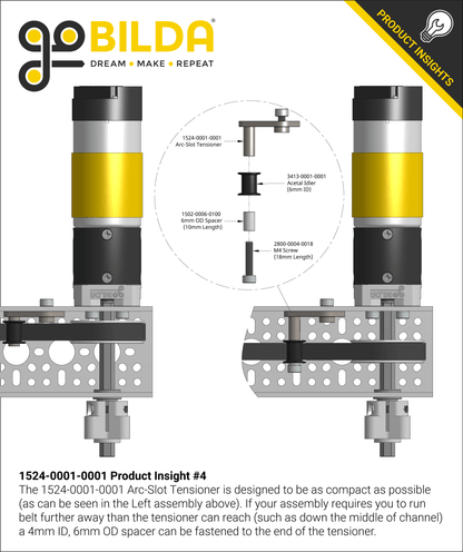 1524 Series Arc-Slot Tensioner Bracket