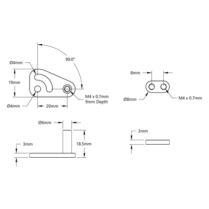 1524 Series Arc-Slot Tensioner Bracket