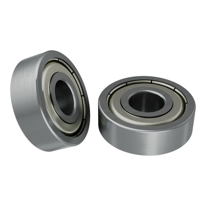 1600-0722-0008 - 1600 Series Non-Flanged Ball Bearing (8mm ID x 22mm OD, 7mm Thickness) - 2 Pack