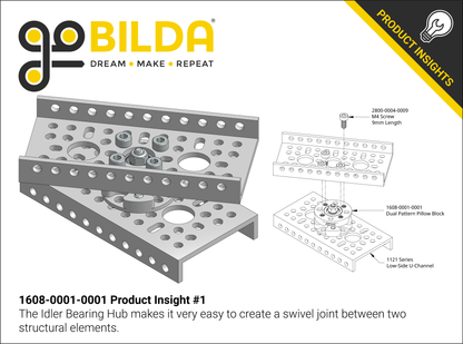 Idler Bearing-Hub (32mm OD, 16mm Height)