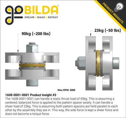 Idler Bearing-Hub (32mm OD, 16mm Height)