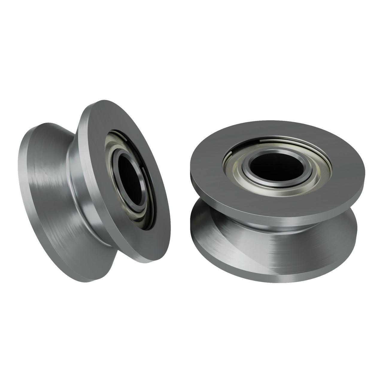 1609-0613-0004 - 1609 Series V-Groove Bearing (4mm ID x 13mm OD, 6mm Thickness) - 2 Pack