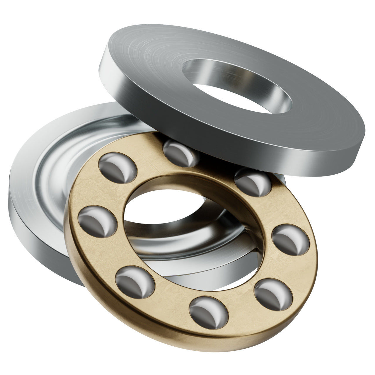 1613-0514-0006 - 1613 Series Thrust Ball Bearing (6mm ID x 14mm OD, 5mm Thickness)