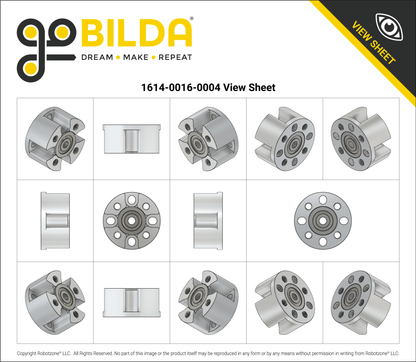 Dual-Bearing Pillow Block (4mm Bore)