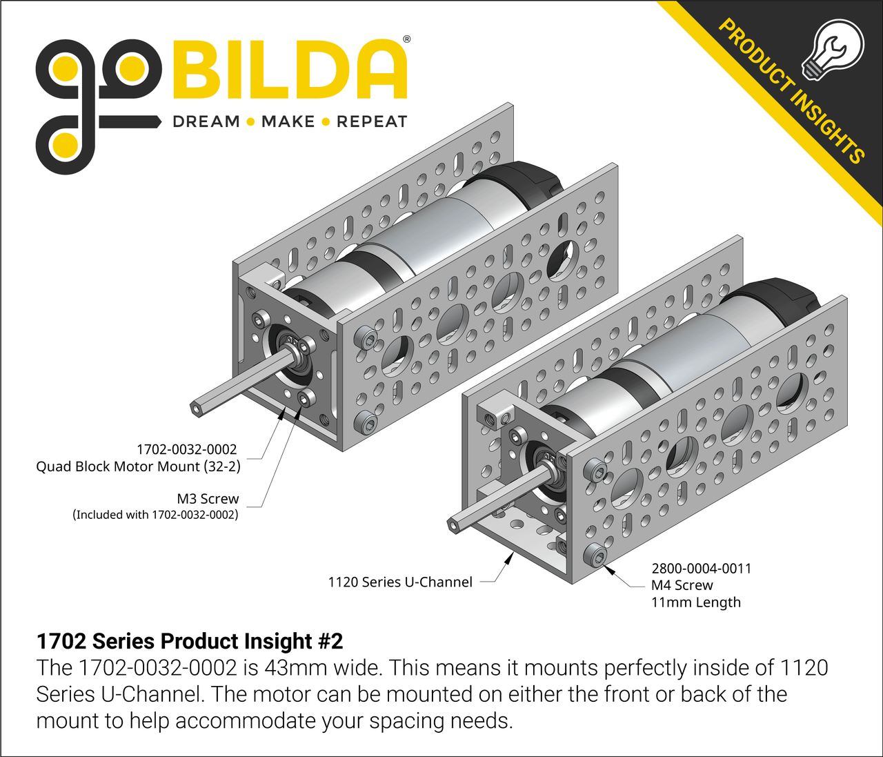 1702 Series Quad Block Motor Mount (32-2)