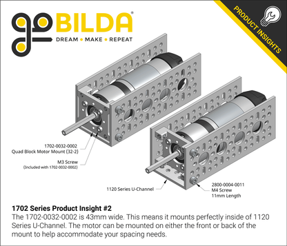 1702 Series Quad Block Motor Mount (32-2)