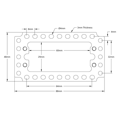 1801 Series Servo Plate (For Large Size Servos)