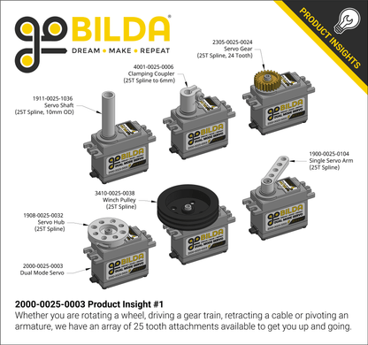 2000 Series Dual Mode Servo (25-3, Speed)