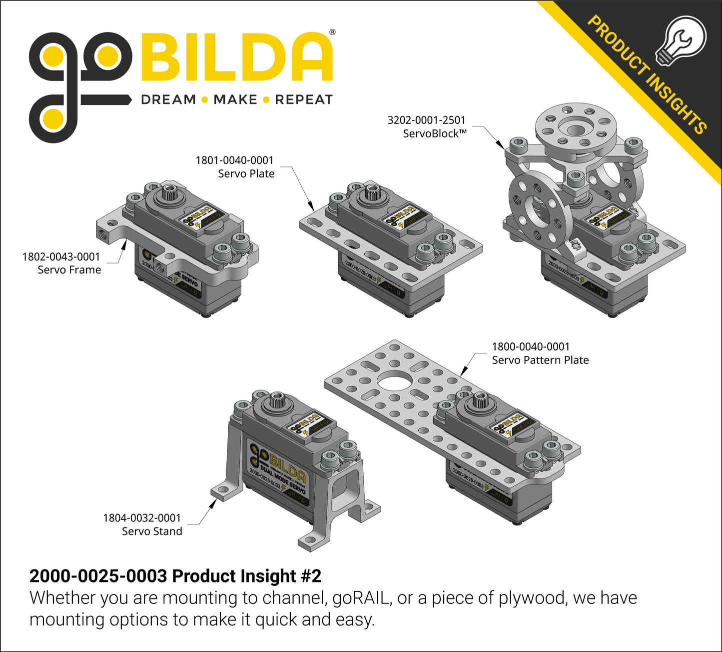 2000 Series Dual Mode Servo (25-3, Speed)