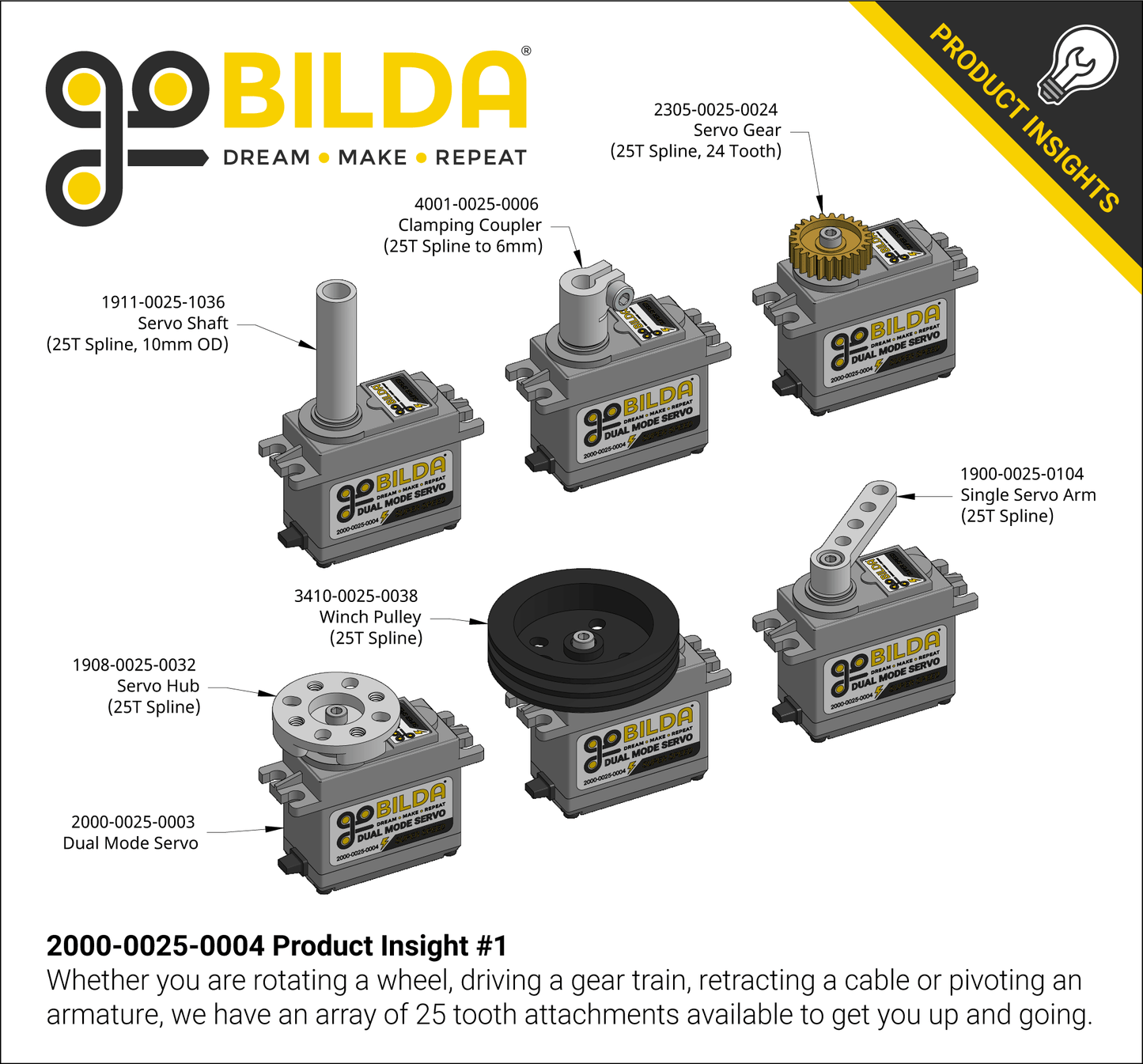 2000 Series Dual Mode Servo (25-4, Super Speed)