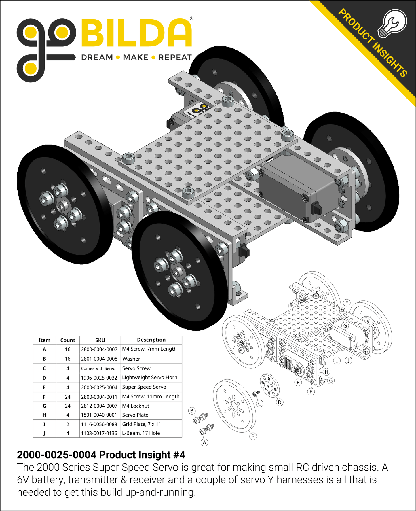 2000 Series Dual Mode Servo (25-4, Super Speed)