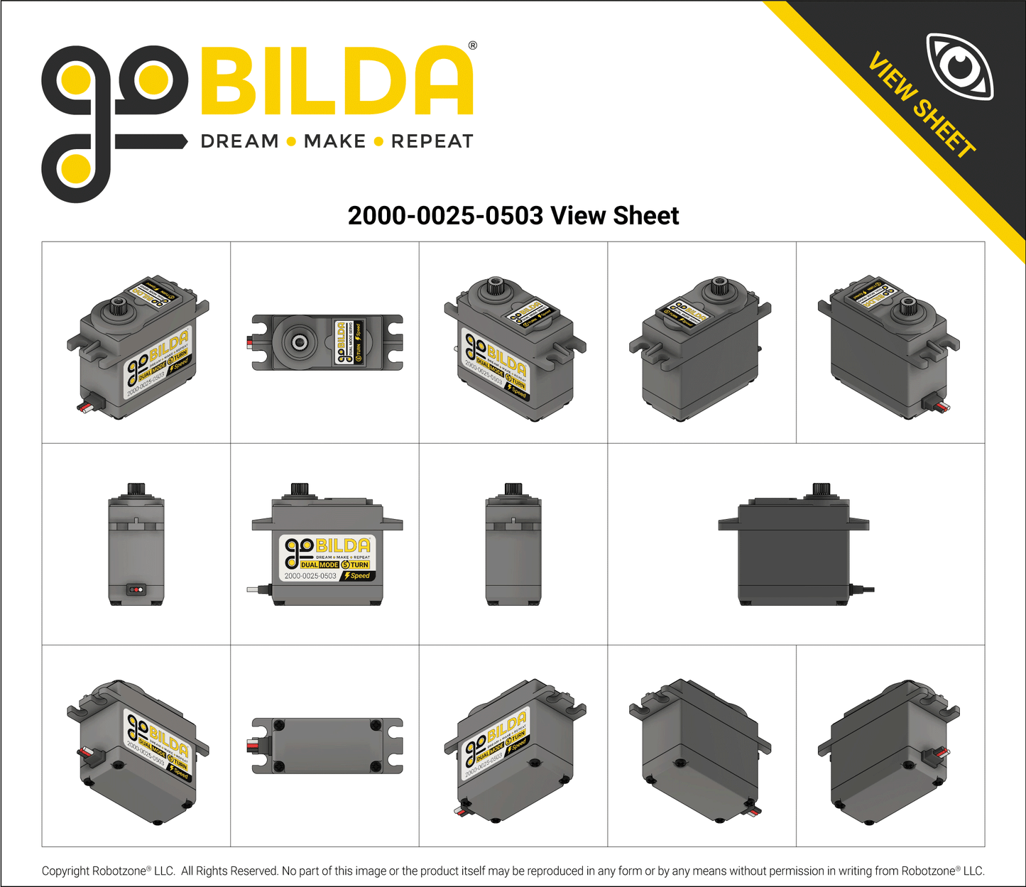 2000 Series 5-Turn, Dual Mode Servo (25-3, Speed)