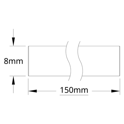 8mm Shaft (Stainless Steel, 150mm Length)