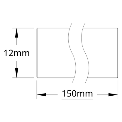 12mm Shaft (Stainless Steel, 150mm Length)