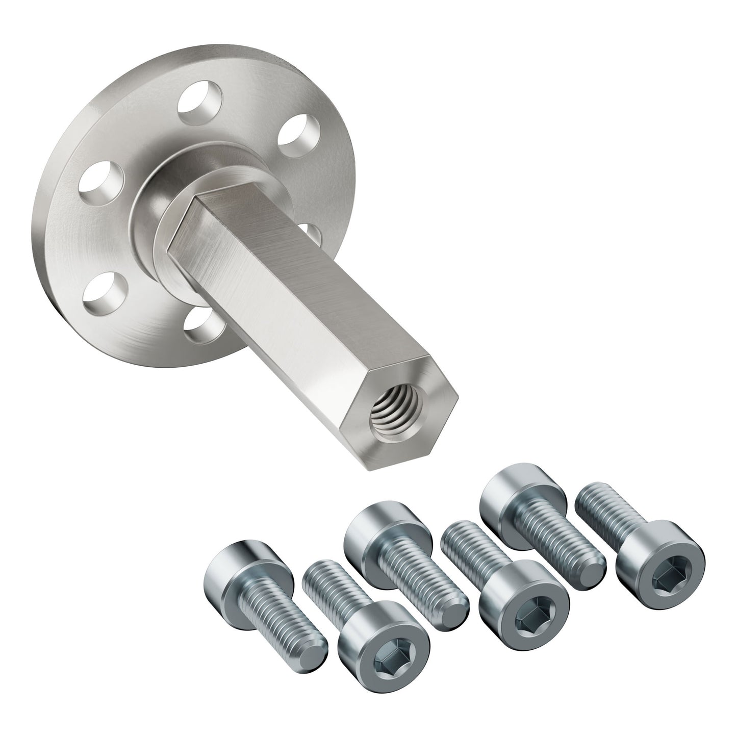 Flanged Stainless Steel Shaft for REV Motion Pattern (8mm REX™, 29mm Length)