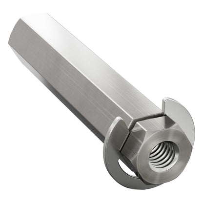 8mm REX™ Shaft with E-Clip (Stainless Steel, 40mm Length)