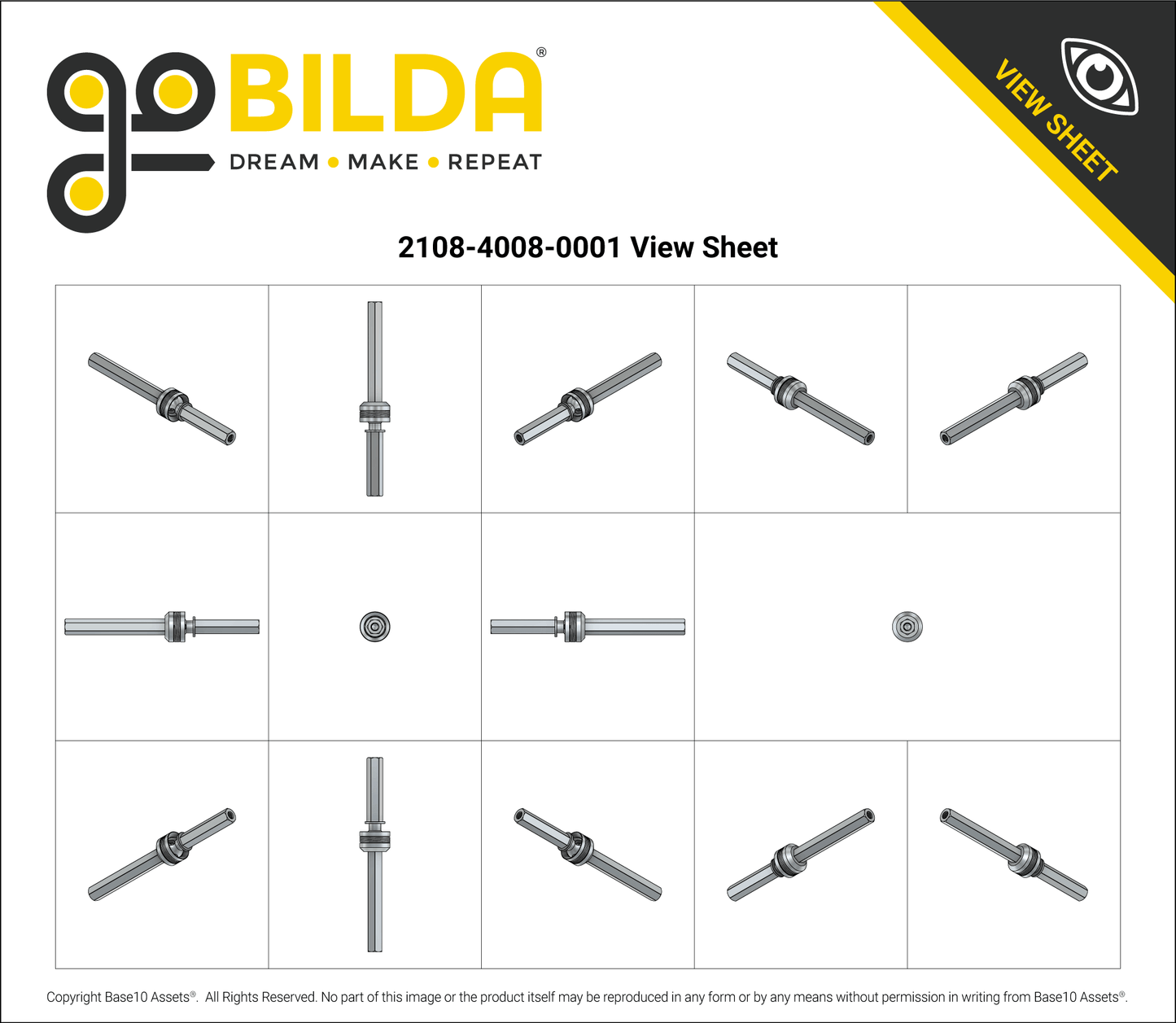 8mm REX™ CV Joint (Male to Male)