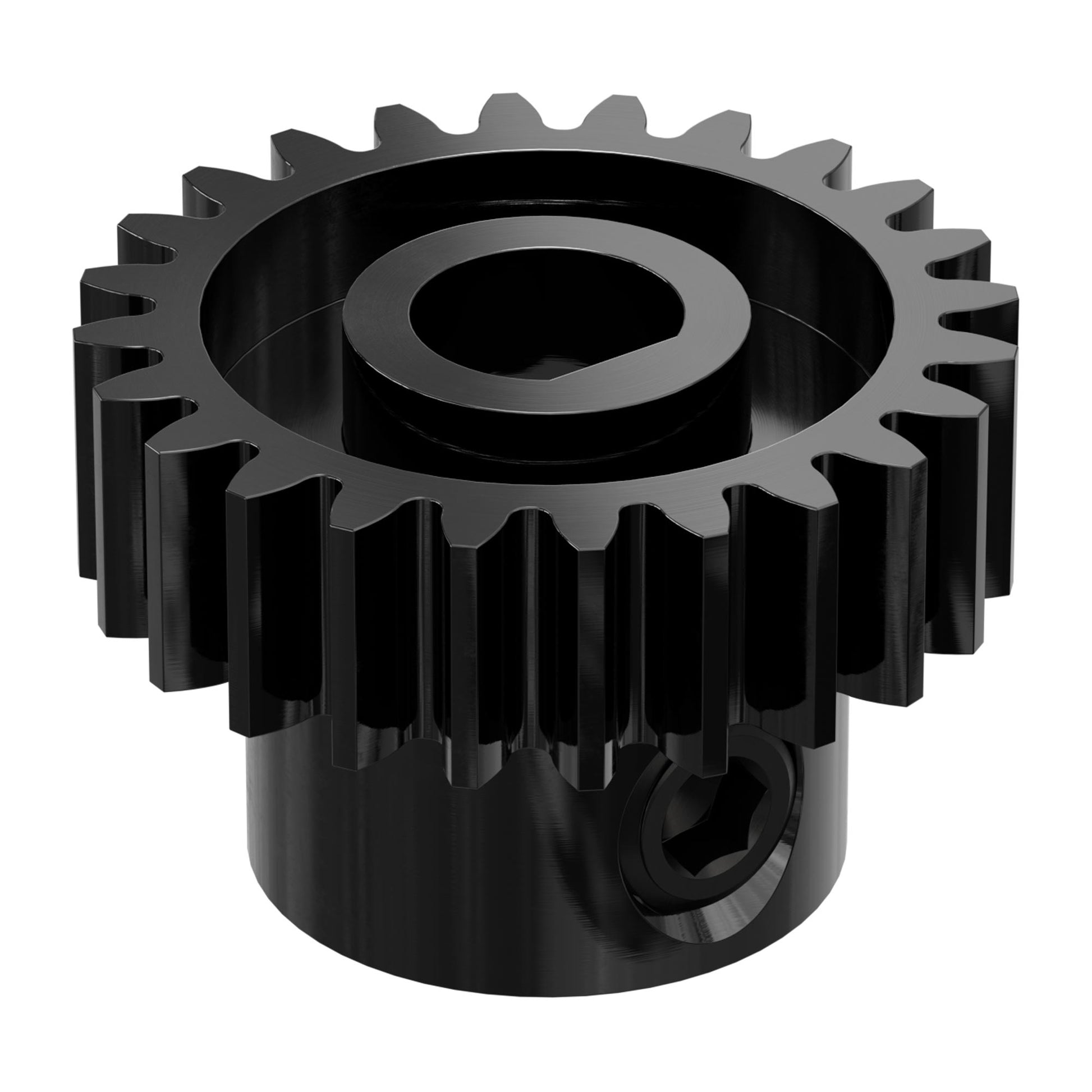 2303 Series Steel, MOD 0.8 Pinion Gear (6mm D-Bore, 24 Tooth)