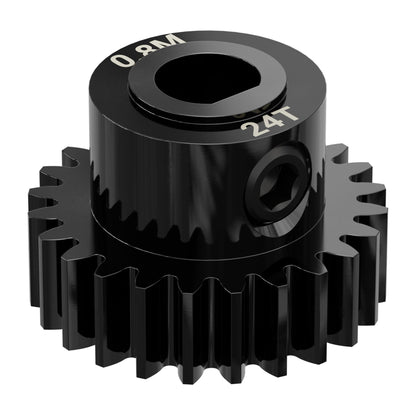 2303 Series Steel, MOD 0.8 Pinion Gear (6mm D-Bore, 24 Tooth)