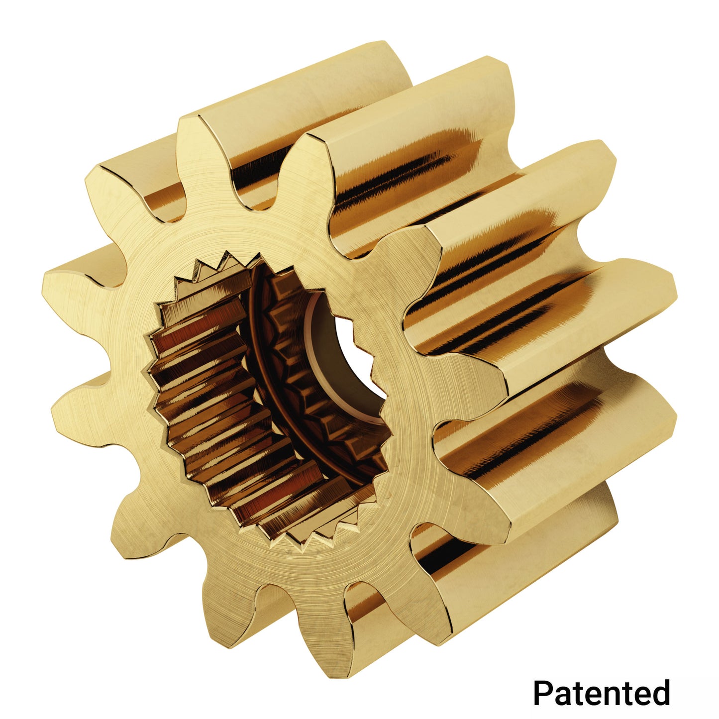 2305 Series Brass, MOD 0.8, Servo Gear (24 Tooth Spline, 12 Tooth)