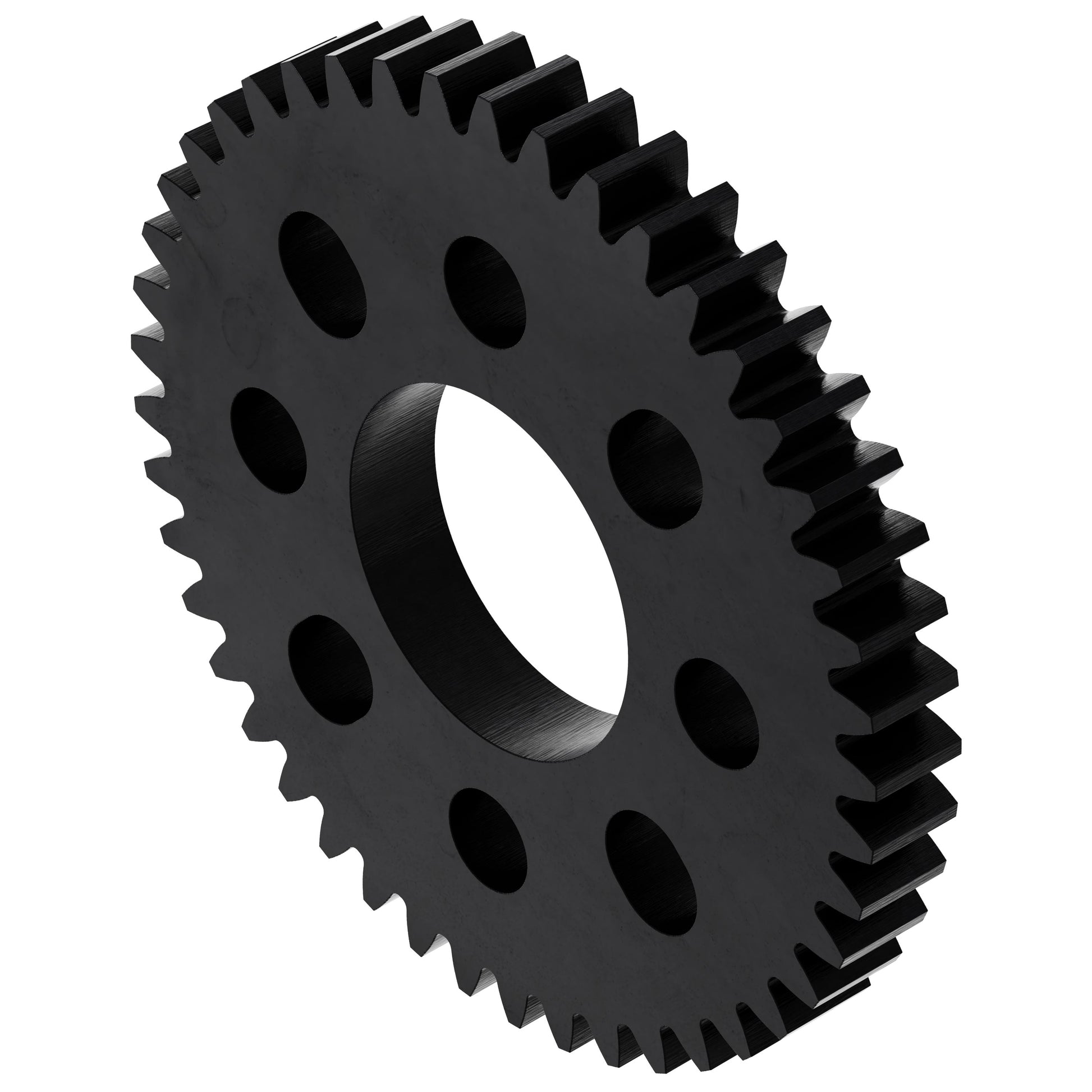 45 Tooth Hub-Mount Gear (MOD 0.8, 4mm Thick Acetal)