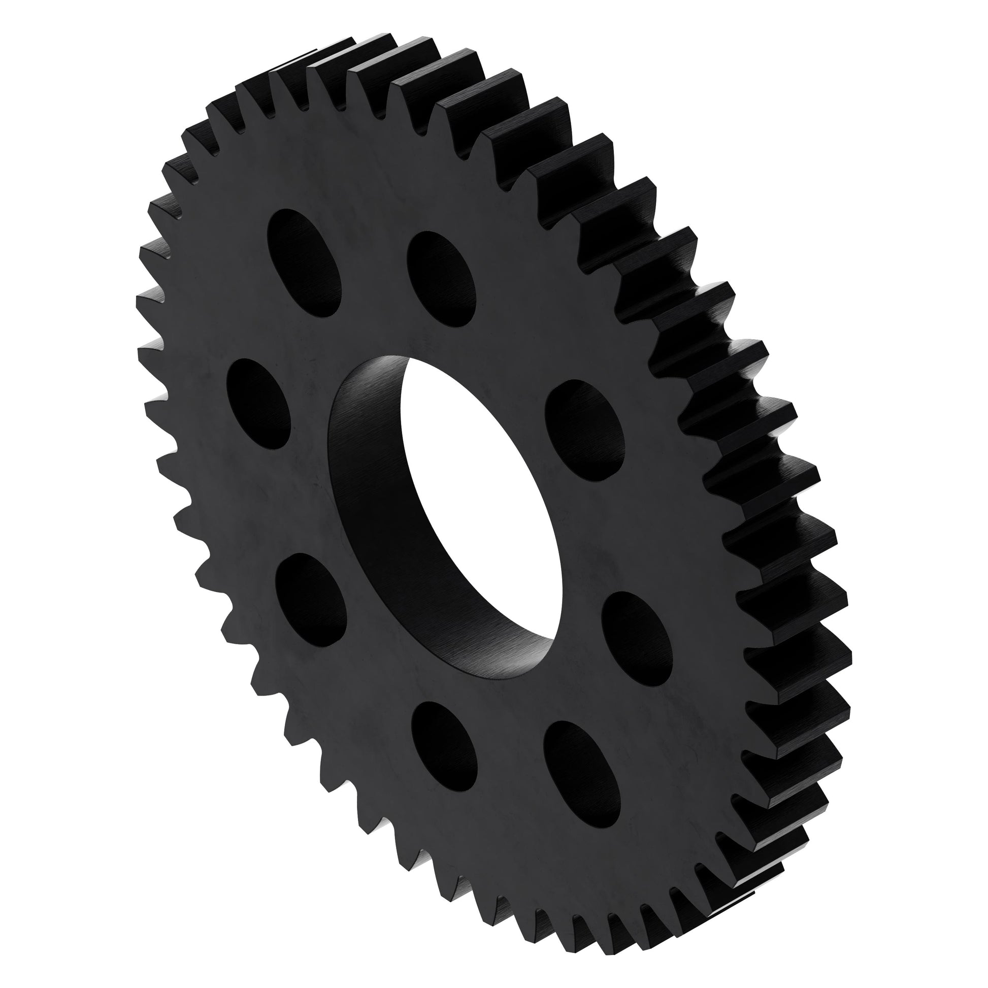 46 Tooth Hub-Mount Gear (MOD 0.8, 4mm Thick Acetal)