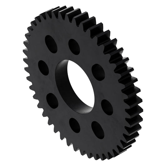 46 Tooth Hub-Mount Gear (MOD 0.8, 4mm Thick Acetal)