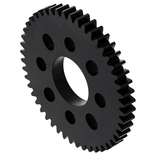 48 Tooth Hub-Mount Gear (MOD 0.8, 4mm Thick Acetal)