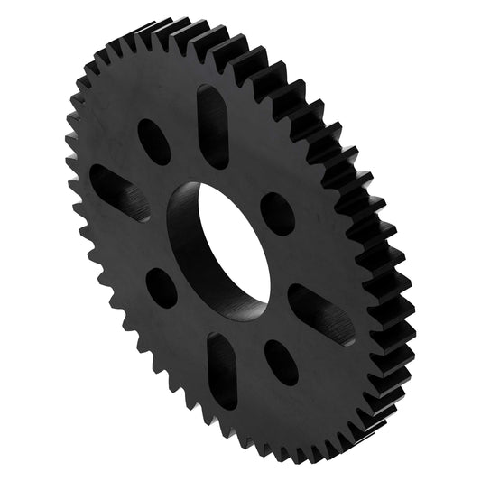 52 Tooth Hub-Mount Gear (MOD 0.8, 4mm Thick Acetal)