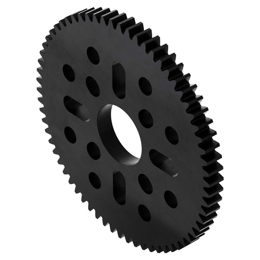 66 Tooth Hub-Mount Gear (MOD 0.8, 4mm Thick Acetal)