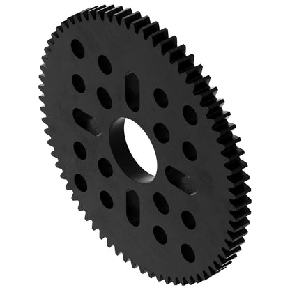 70 Tooth Hub-Mount Gear (MOD 0.8, 4mm Thick Acetal)