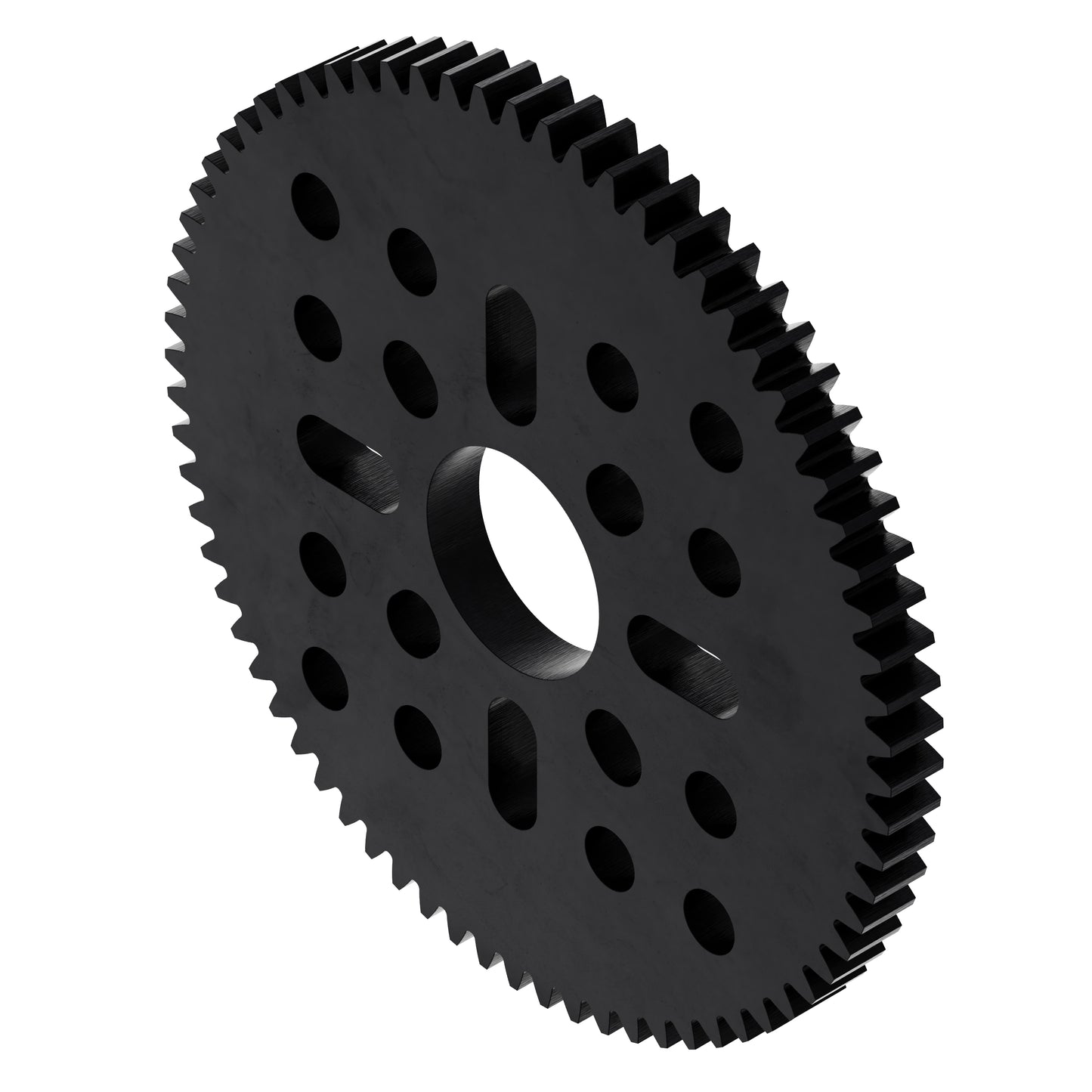 72 Tooth Hub-Mount Gear (MOD 0.8, 4mm Thick Acetal)