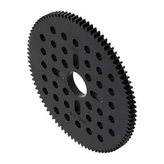 90 Tooth Hub-Mount Gear (MOD 0.8, 4mm Thick Acetal)