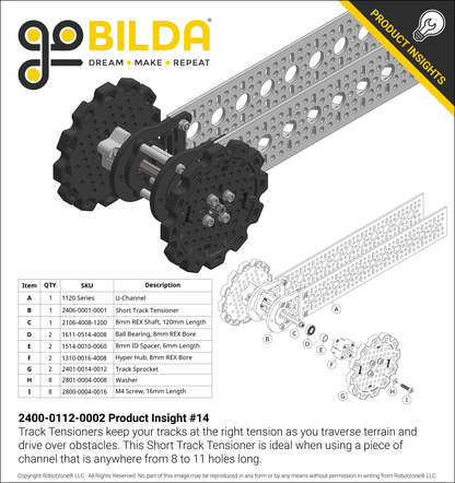 Grid-Track (24mm Pitch, 112mm Width) - 6 Pack