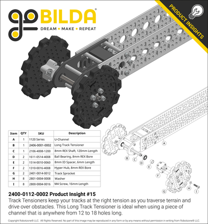 Grid-Track (24mm Pitch, 112mm Width) - 6 Pack