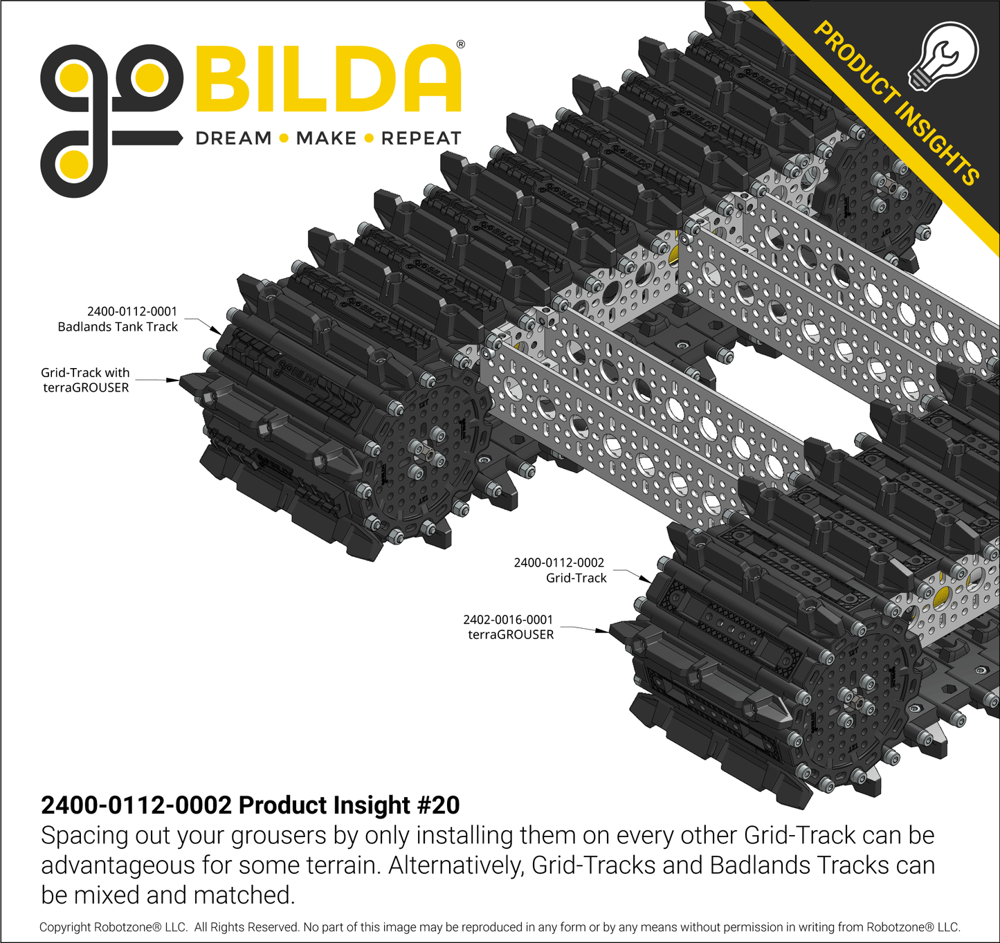 Grid-Track (24mm Pitch, 112mm Width) - 6 Pack