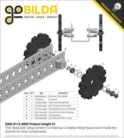 Grid-Track (24mm Pitch, 112mm Width) - 6 Pack