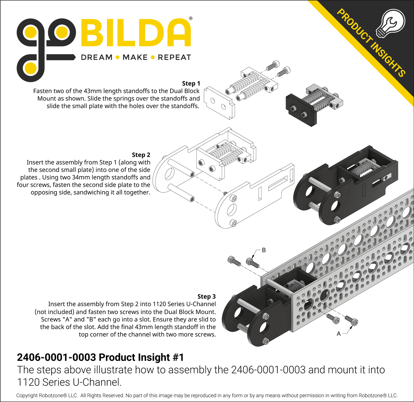 Long Tensioner Kit for 2400 Series Tracks (1-3) - 2 Pack