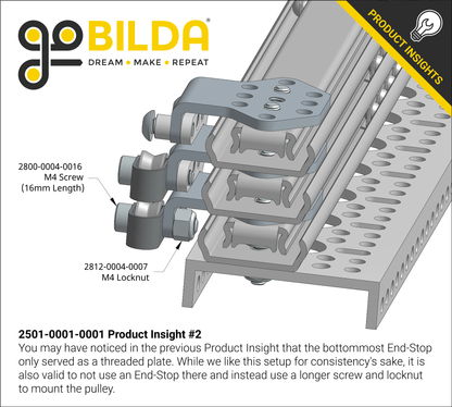 Steel End-Stop for Viper-Slide (1-1) - 6 Pack