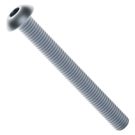 2802-0004-0035 - 2802 Series Zinc-Plated Steel Button Head Screw (M4 x 0.7mm, 35mm Length) - 25 Pack