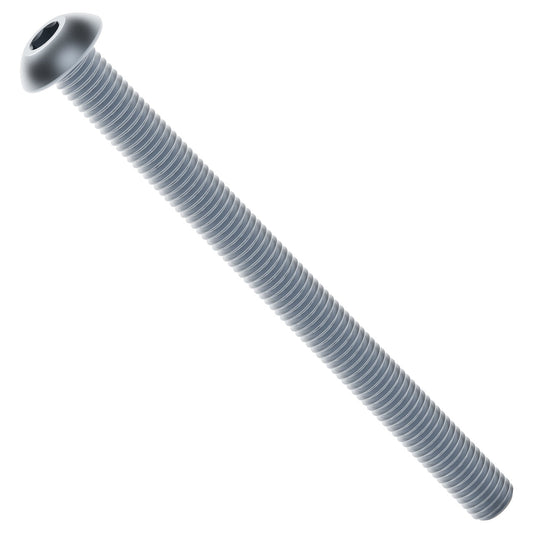 2802-0004-0050 - 2802 Series Zinc-Plated Steel Button Head Screw (M4 x 0.7mm, 50mm Length) - 25 Pack