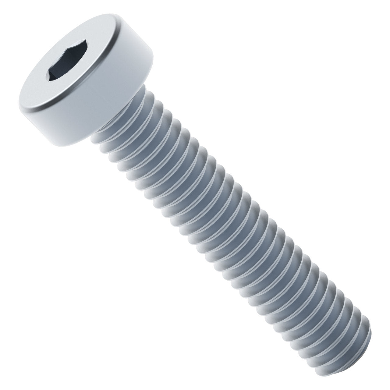 2804-0004-0020 - 2804 Series Zinc-Plated Steel Low Profile Socket Head Screw (M4 x 0.7mm, 20mm Length) - 25 Pack