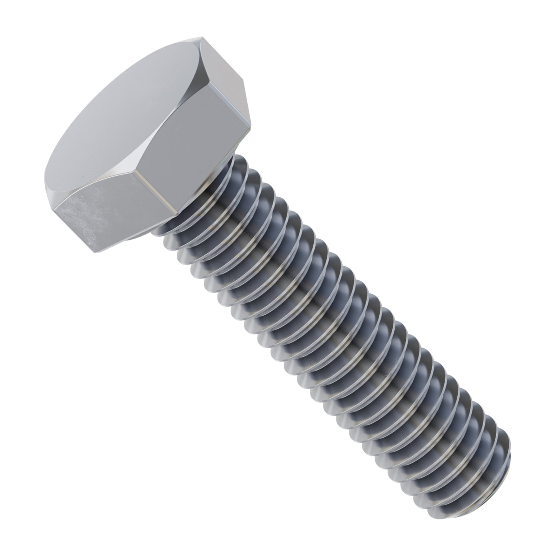 Zinc-Plated Steel Hex Head Screw (M4 x 0.7mm, 16mm Length) - 25 Pack