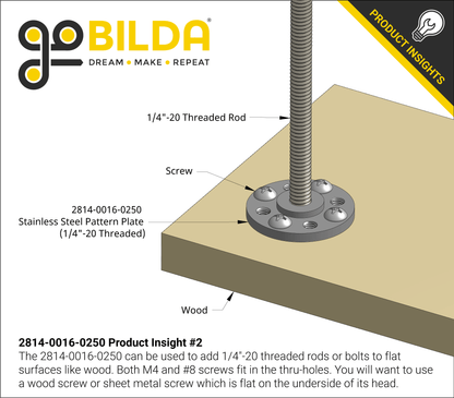 1/4"-20 to goBILDA Pattern Mount