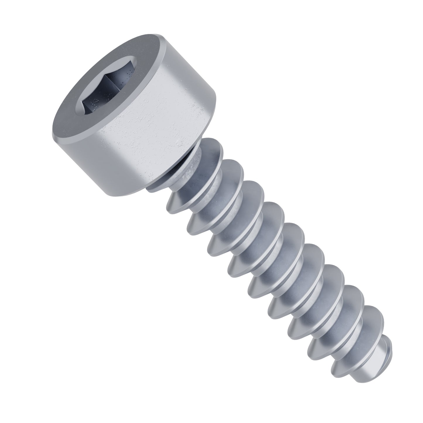 Zinc-Plated Steel Thread-Forming Socket Head Screw (M4 x 16mm Length) - 25 Pack