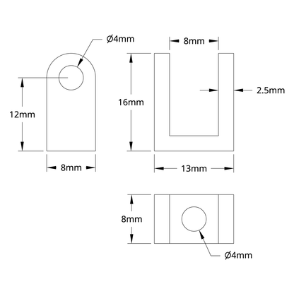 2901 Series Shock Mount (1-1) - 2 Pack