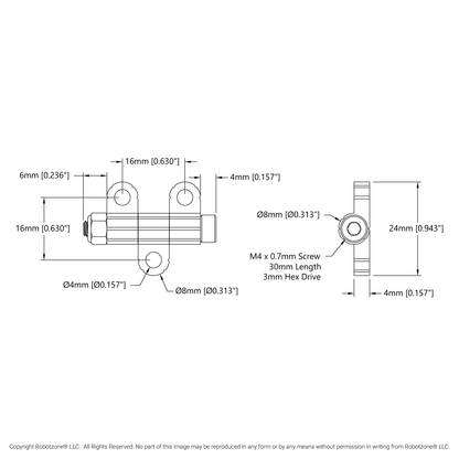 Plastic Hinge  - 2 Pack